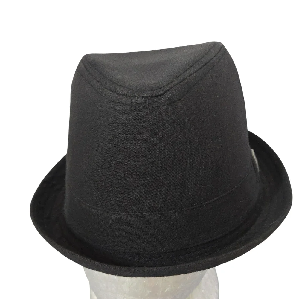 Peter Grimm black fedora Hat 100% Cotton Size S/M